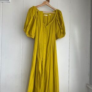 Doen Juno Dress in Moss - Sz M